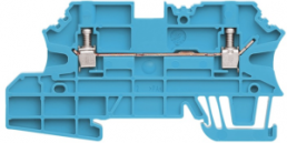 Through terminal block, screw connection, 0.5-2.5 mm², 2 pole, 24 A, 8 kV, blue, 1270040000