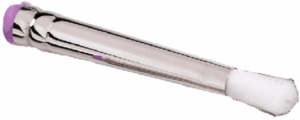 Dispensing brush for Luer-Lock cartridges, hard bristles, white, Gauge 18, 918BT-STIFF