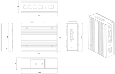 DN-650105 DIGITUS Industrial ethernet switches Image 2