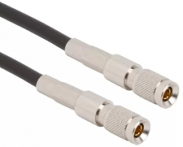Coaxial Cable, 1.0/2.3 plug (straight) to 1.0-2.3 plug (straight), 75 Ω, Belden 8218, 153 mm, 285101-06-06.00