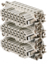 Socket contact insert, 5, 16 pole, unequipped, crimp connection, with PE contact, 1875540000