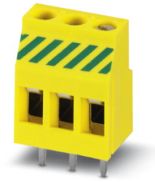 PCB terminal, 2 pole, pitch 5.08 mm, AWG 24-12, 24 A, screw connection, yellow/green, 1706471