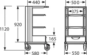 00.711.004.1 Knürr Trolleys, bags, cases and holders
