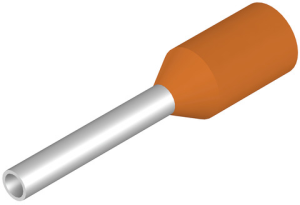 Insulated Wire end ferrule, 0.5 mm², 14 mm/8 mm long, orange, 9026060000