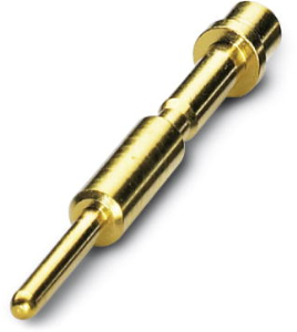 Pin contact, 0.25-1.0 mm², AWG 24-18, crimp connection, nickel-plated/gold-plated, 1605554