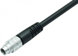Sensor actuator cable, M9-cable plug, straight to open end, 7 pole, 2 m, PUR, black, 1 A, 79 1421 12 07