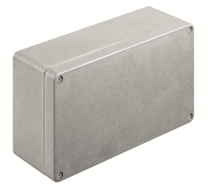 Aluminum enclosure, (L x W x H) 81 x 220 x 120 mm, gray (RAL 7001), IP67, 1939660000