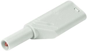 4 mm plug, screw connection, 0.5-1.5 mm², CAT II, white, LAS S WS WS
