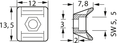 151-25219 HellermannTyton Cable Holders Image 2