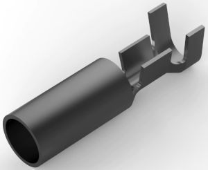Round plug, Ø 4.57 mm, L 19.93 mm, uninsulated, straight, 0.8-2.0 mm², AWG 18-14, 61412-2