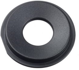 Cap, round, Ø 25 mm, (H) 2.05 mm, black, for short-stroke pushbutton Ultramec 6C, 10ZB09