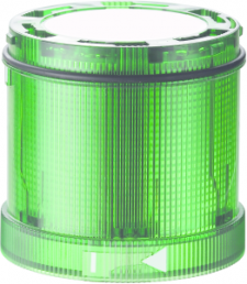 Led flashlight element, Ø 70 mm, green, 24 VDC, IP65