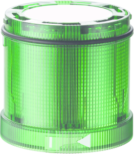 Led flashlight element, Ø 70 mm, green, 24 VDC, IP65