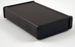 Aluminum enclosure, (L x W x H) 160 x 104 x 32 mm, black (RAL 9005), IP65, 1457L1601BK