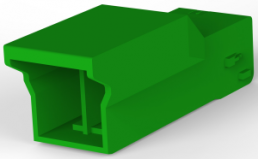 Socket housing, 2 pole, pitch 3.5 mm, straight, green, 1565085-5