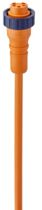 Sensor actuator cable, 7/8"-cable socket, straight to open end, 5 pole, 50 m, PVC, orange, 9 A, 8536