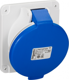 CEE surface-mounted socket, 5 pole, 32 A/200-250 V, blue, IP44, PKF32F425