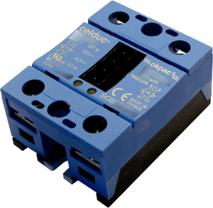 Solid state relay, 10-30 VDC, zero voltage switching, 24-600 VAC, 35 A, screw mounting, SOB963660