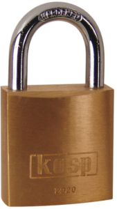 Padlock, level 2, shackle (H) 13 mm, brass, (B) 20 mm, K12020D