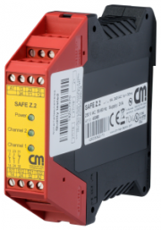 Safety relays, 2 Form A (N/O) + 1 Form B (N/C) + 1 PLC output, 24 V AC/DC, 45062