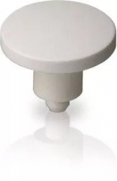Plunger, round, Ø 11.5 mm, (L x H) 10.65 x 11.5 mm, white, for short-stroke pushbutton, 5.46.167.175/1002