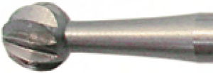 Flat-head reamers, Ø 2.3 mm, shaft Ø 2.35 mm, ball, steel, special steel, 1 104 023