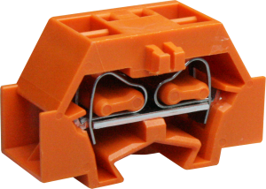 4-wire terminal, spring-clamp connection, 0.08-2.5 mm², 1 pole, 24 A, 6 kV, orange, 261-336