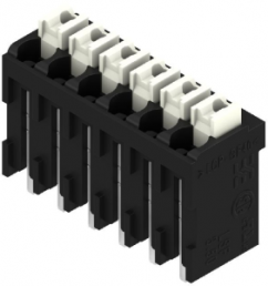 PCB terminal, 6 pole, pitch 3.5 mm, AWG 28-14, 12 A, spring-clamp connection, black, 1870680000