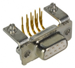 D-Sub socket, 9 pole, standard, angled, solder pin, 09671526801