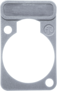 Label plate, gray