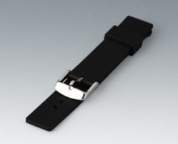 Wrist strap, black, Silicone, B1706202