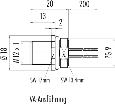76 2133 0111 00105-0200 binder Sensor-Actuator Cables Image 2