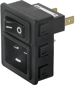 Combination element C20, 2 pole, Snap-in mounting, plug-in connection, black, 6136.0254.0210
