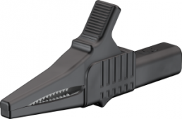 Alligator clip, black, max. 20 mm, L 82.2 mm, CAT II, socket 4 mm, 66.9755-21