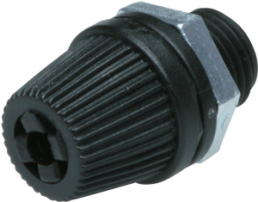 Cable gland, M10, Clamping range 5 to 6.8 mm, IP55, black, KAZU 1