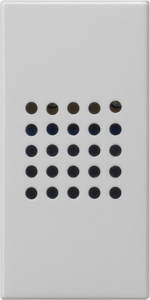 DELTA m-system buzzer 230 V 50/60 Hz, 80 dB (A) adjustable volume, platinum met.