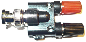 Adapter, BNC plug, gold-plated, BU-P1296