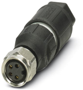 Socket, M8, 4 pole, IDC connection, screw locking, straight, 1426316