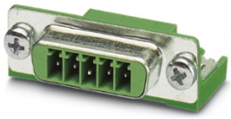 D-Sub plug, 5 pole, standard, angled, PCB connection, 1689323