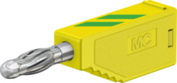 4 mm plug, solder connection, 1.0 mm², yellow/green, 22.2627-20