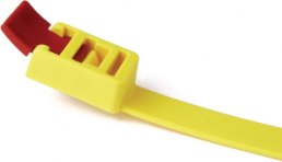 Cable ties for increased requirements, releasable, polyamide, (L x W) 752 x 13 mm, bundle-Ø 40 to 210 mm, yellow, -40 to 85 °C