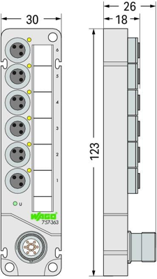 757-363 WAGO Sensor-Actuator Distribution Boxes Image 2