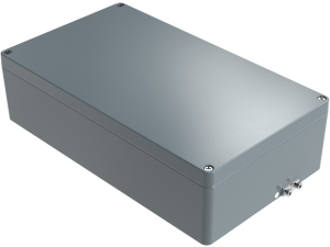 Aluminum EX enclosure, (L x W x H) 400 x 230 x 111 mm, gray (RAL 7001), IP66, 252340110