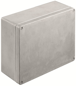 Aluminum enclosure, (L x W x H) 100 x 280 x 230 mm, gray (RAL 7001), IP67, 1939730000