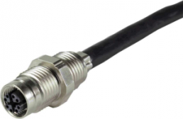 Sensor actuator cable, M12-cable socket, straight to open end, 8 pole, 1.5 m, 0.5 A, 21330800850015