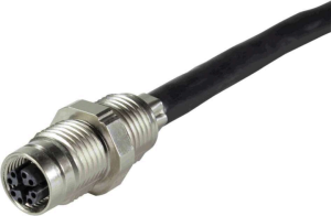 Sensor actuator cable, M12-cable socket, straight to open end, 8 pole, 0.5 m, 0.5 A, 21330800850005