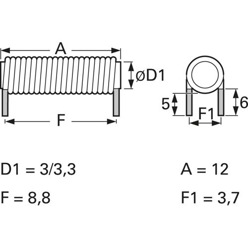 3RCC-1R8M-00 Fastron Fixed Inductors Image 2
