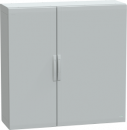 Control cabinet, (H x W x D) 1250 x 1250 x 420 mm, IP65, polyester, light gray, NSYPLA12124G