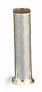 Uninsulated Wire end ferrule, 1.0 mm², 8 mm long, silver, 216-103