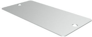 Aluminum label, (L x W) 60 x 30 mm, silver, 100 pcs